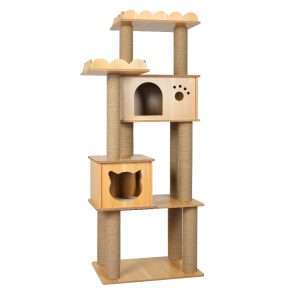 PaWz Cat Tree Scratching Post Scratcher Cats Tower Wood Condo Toys House 155cm