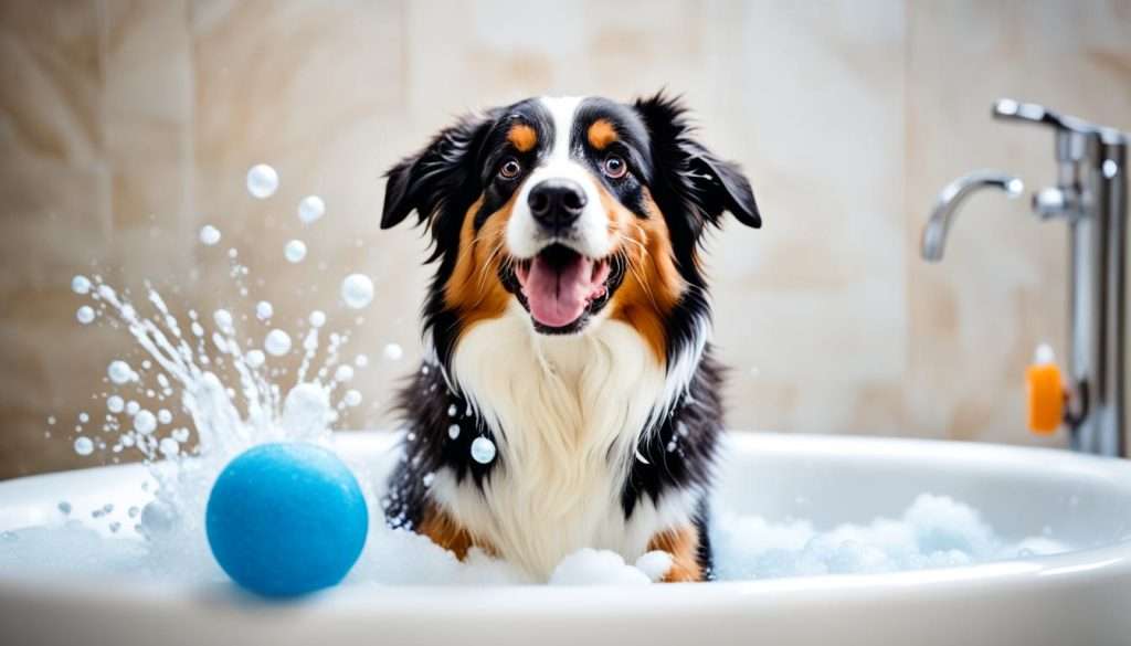 dog bath training