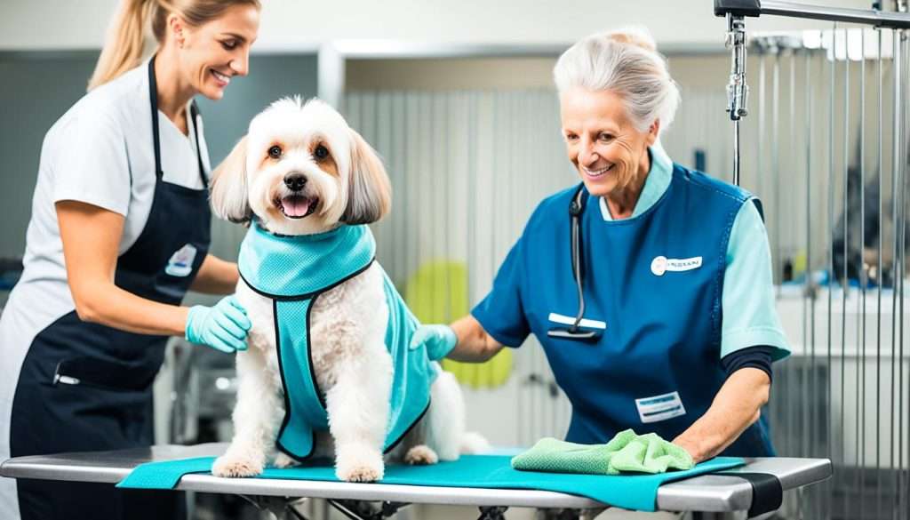 safety measures for senior dog grooming